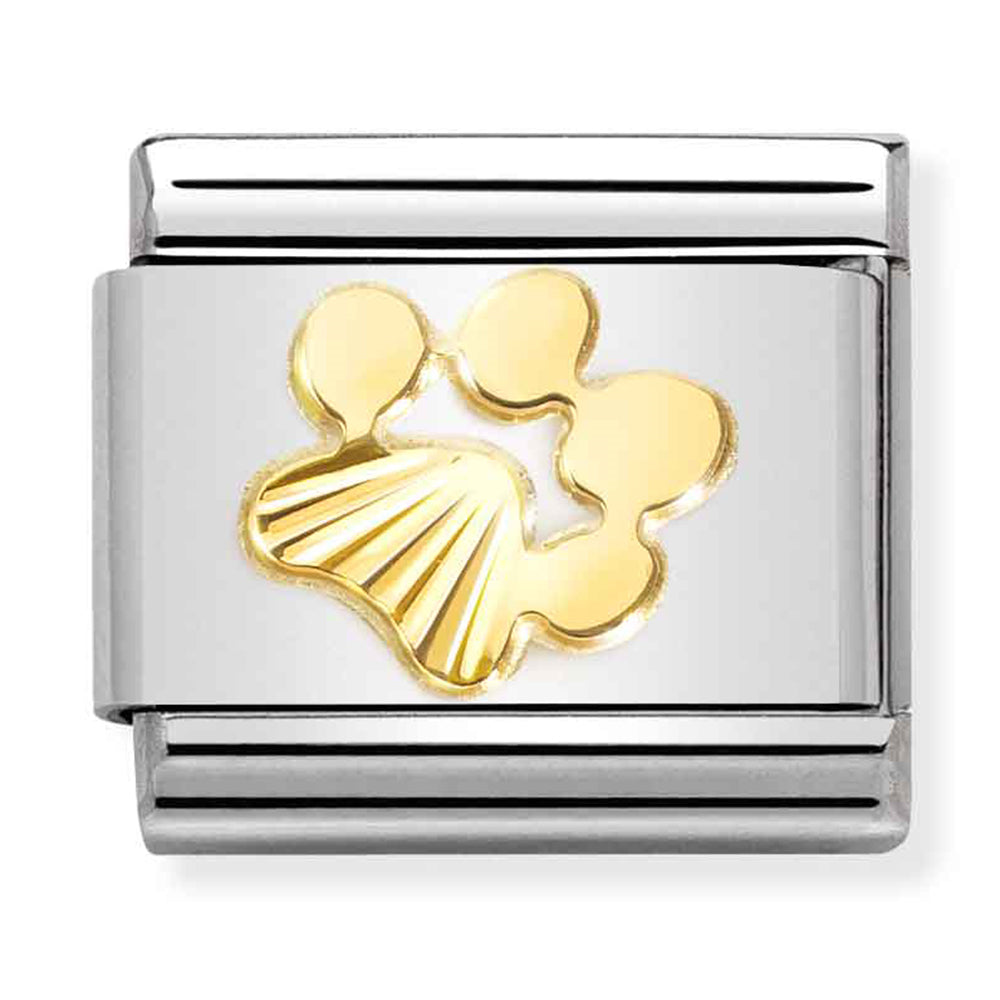 Nomination | Etched Paw Print in 18K Gold