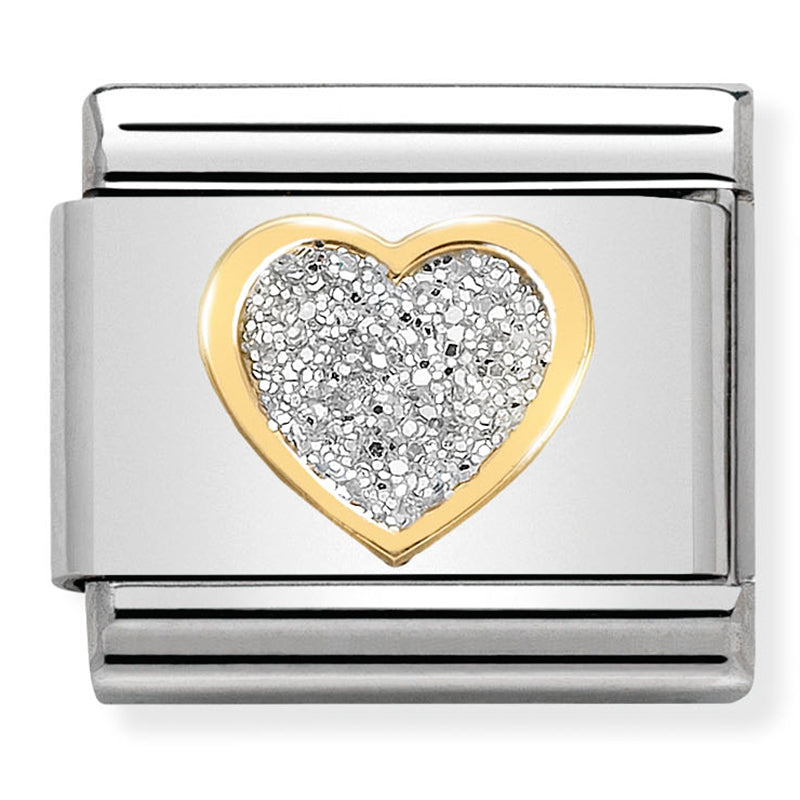 Nomination | Glitter Heart in 18K Gold