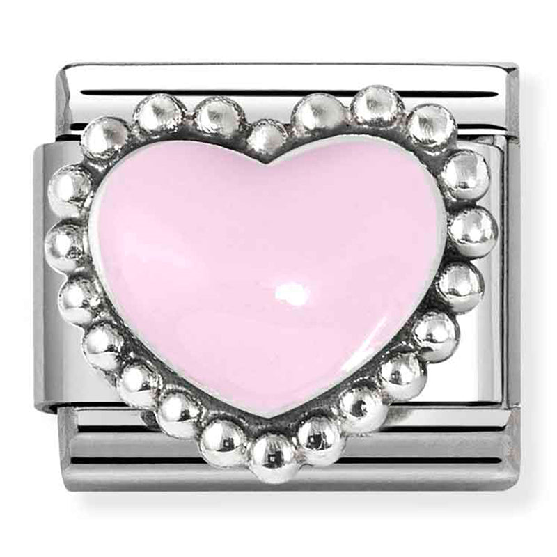 Nomination | Pink Heart in Silver