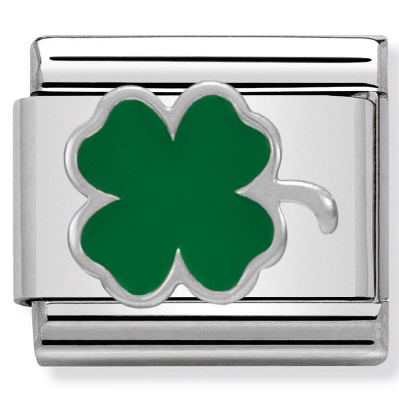 Nomination Green Clover 925 Silver Composable Link