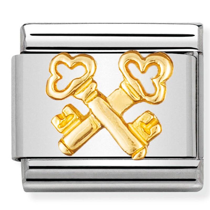 Nomination Keys 18K Gold Composable Link