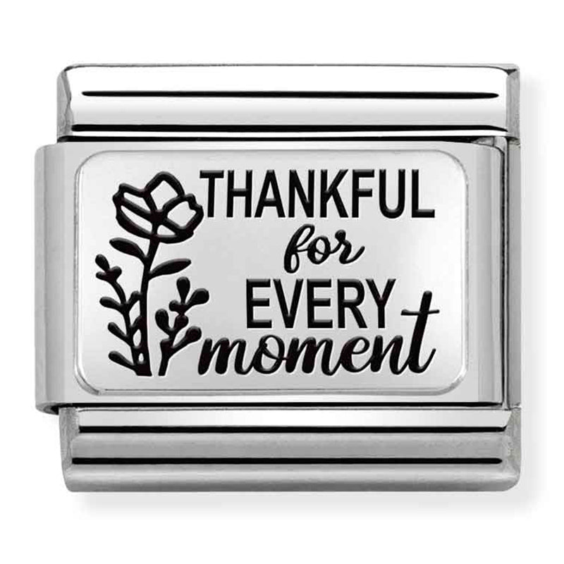 Nomination Thankful For Every Moment 925 Silver Composable Link