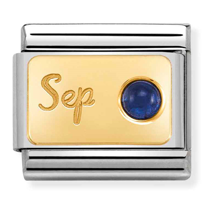 Nomination September Sapphire 18K Gold Composable Link