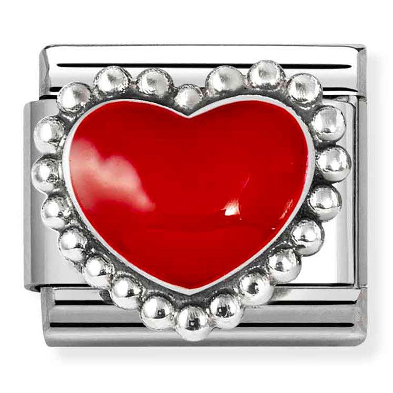 Nomination Red Heart 925 Silver Composable Link