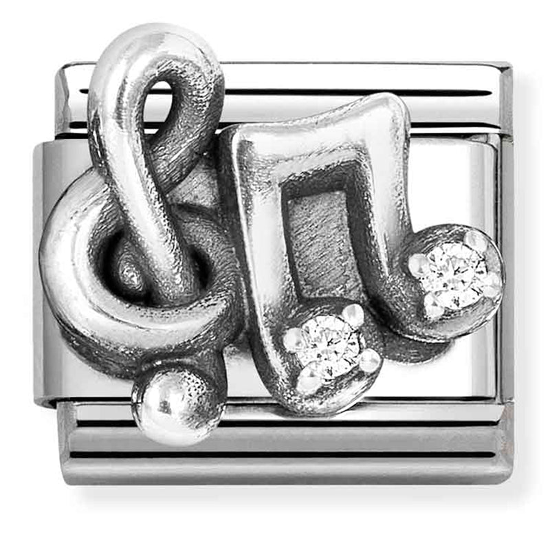 Nomination Treble Clef & Music Note 925 Silver Composable Link