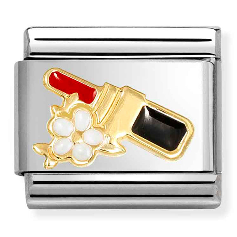 Nomination Red Lipstick 18K Gold Composable Link