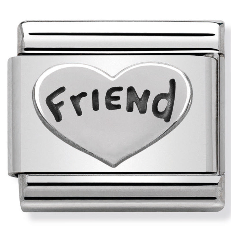 Nomination Friend Heart 925 Silver Composable Link
