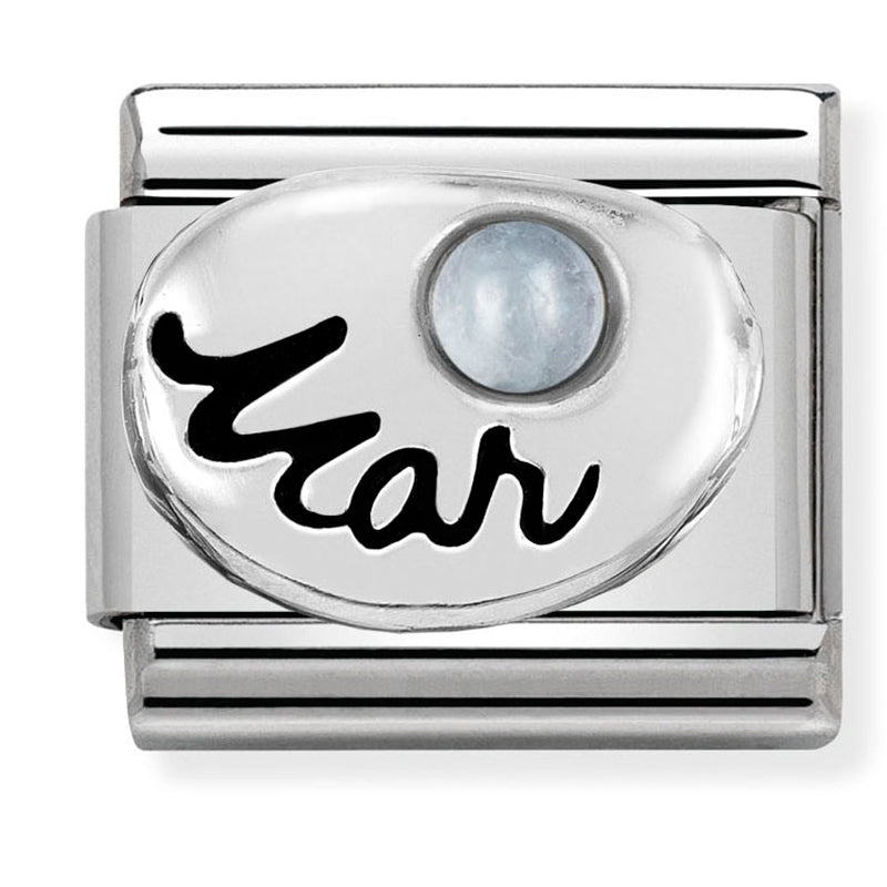 Nomination March Aquamarine 925 Silver Composable Link