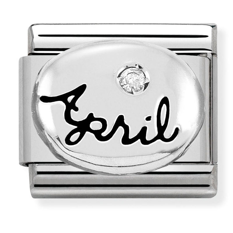 Nomination April Diamond 925 Silver Composable Link