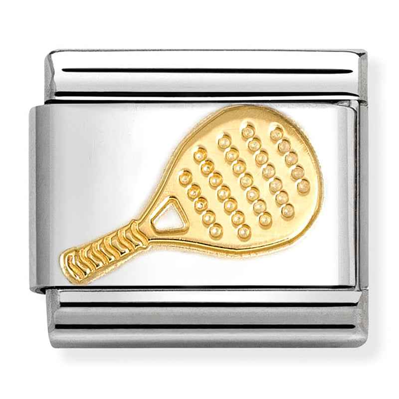 Nomination Paddle Racket 18K Gold Composable Link