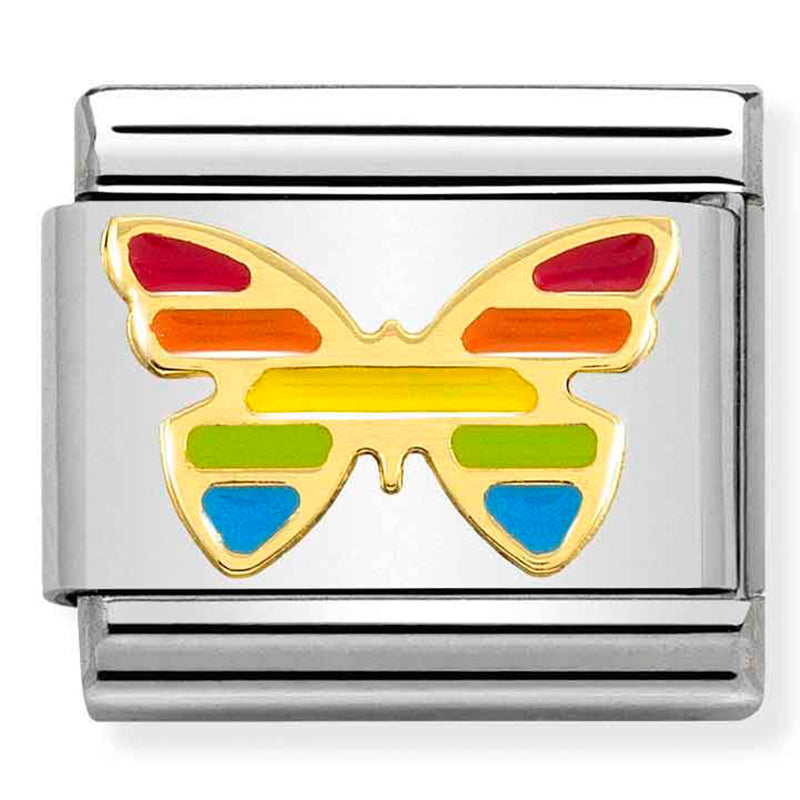 Nomination Rainbow Butterfly 18K Gold Composable Link