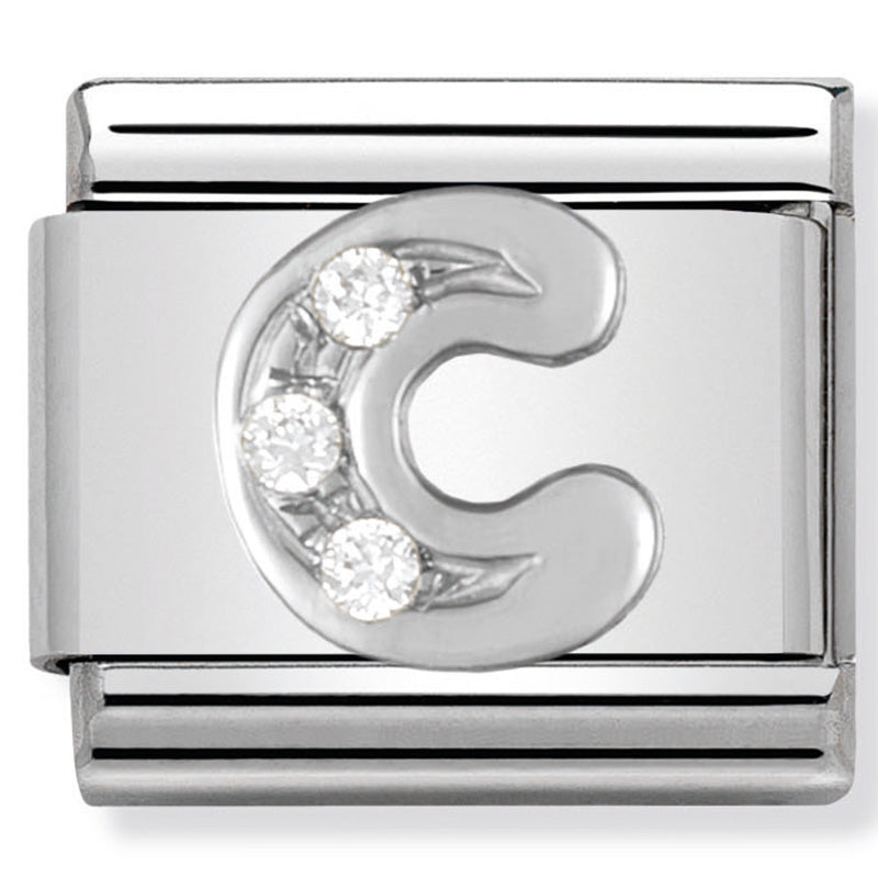 Nomination CZ Letter C 925 Silver Composable Link