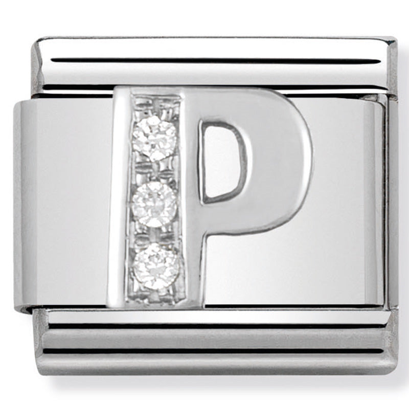 Nomination CZ Letter P 925 Silver Composable Link