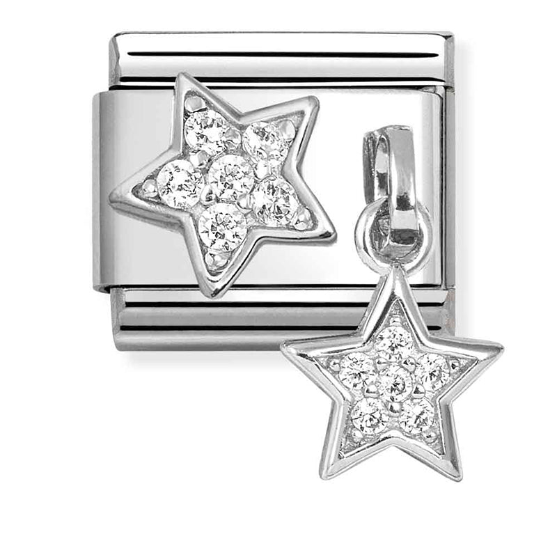 Nomination Pave Stars 925 Silver Composable Link