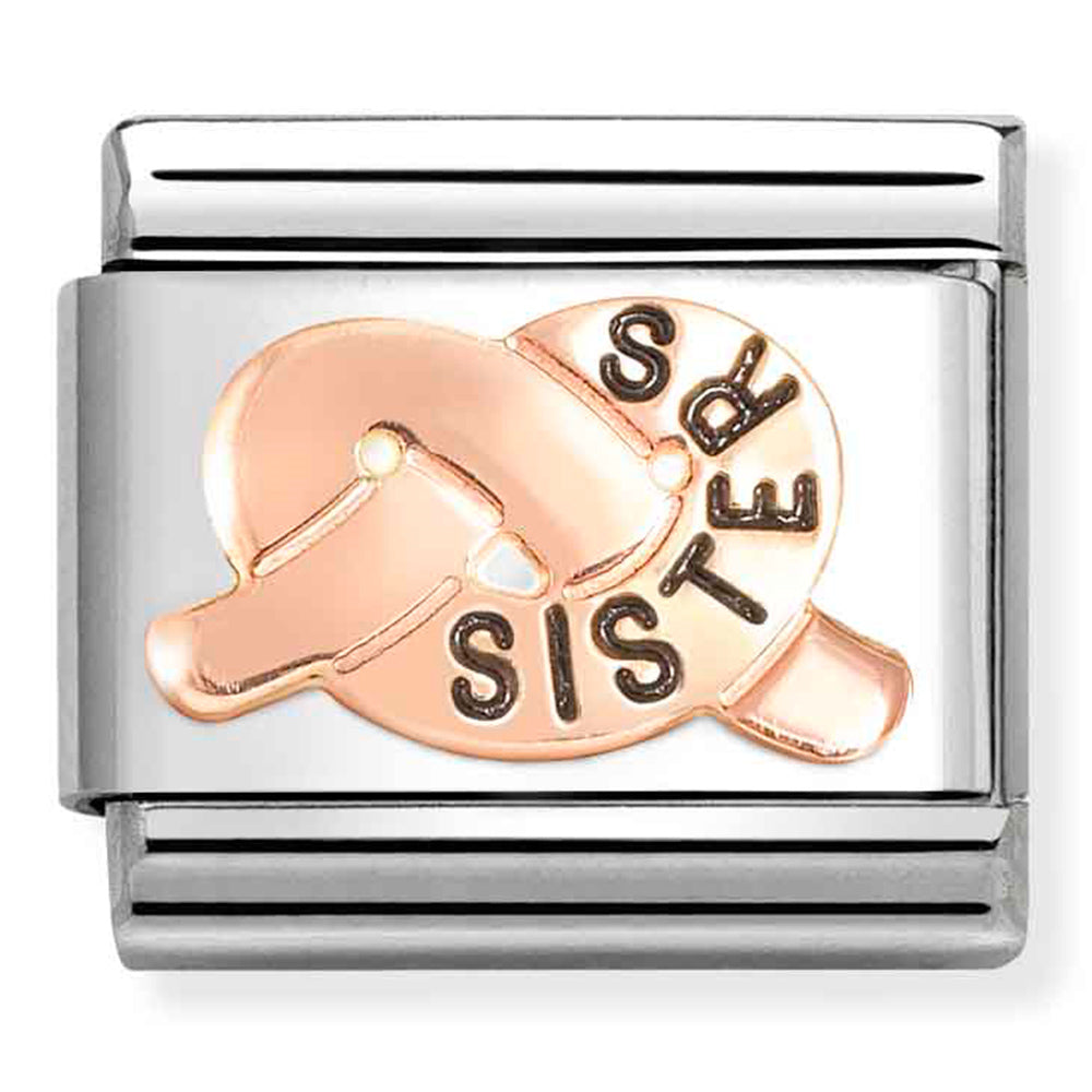 Nomination Sisters Knot 9K Rose Gold Composable Link