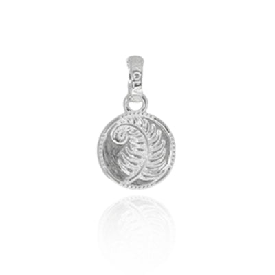 Evolve NZ Fern Coin Pendant Charm (Strength) | STG