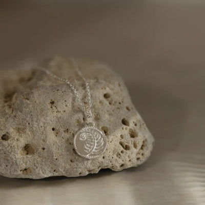 Evolve NZ Fern Coin Pendant Charm (Strength) | STG