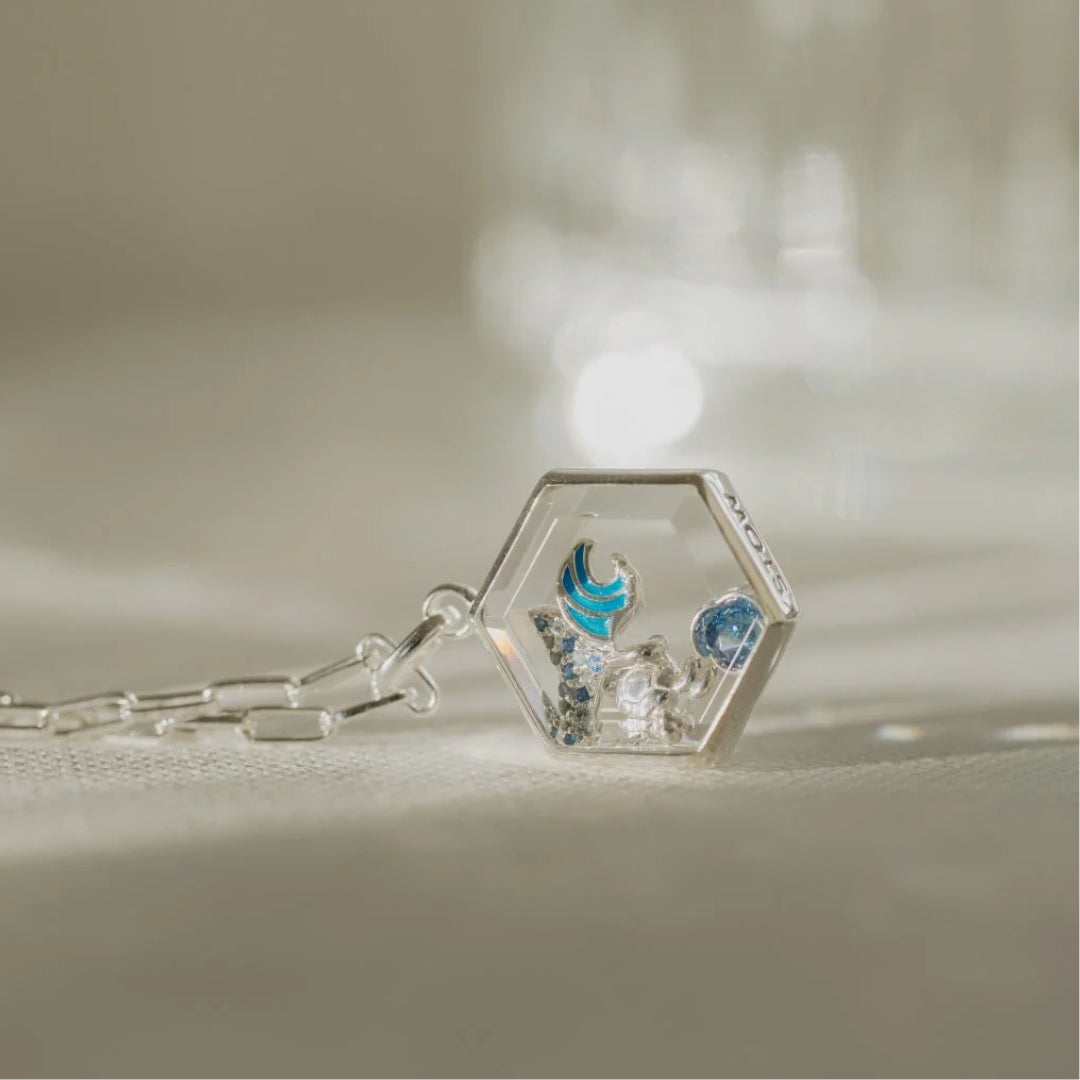 Stow Enamel Ocean Wave Charm