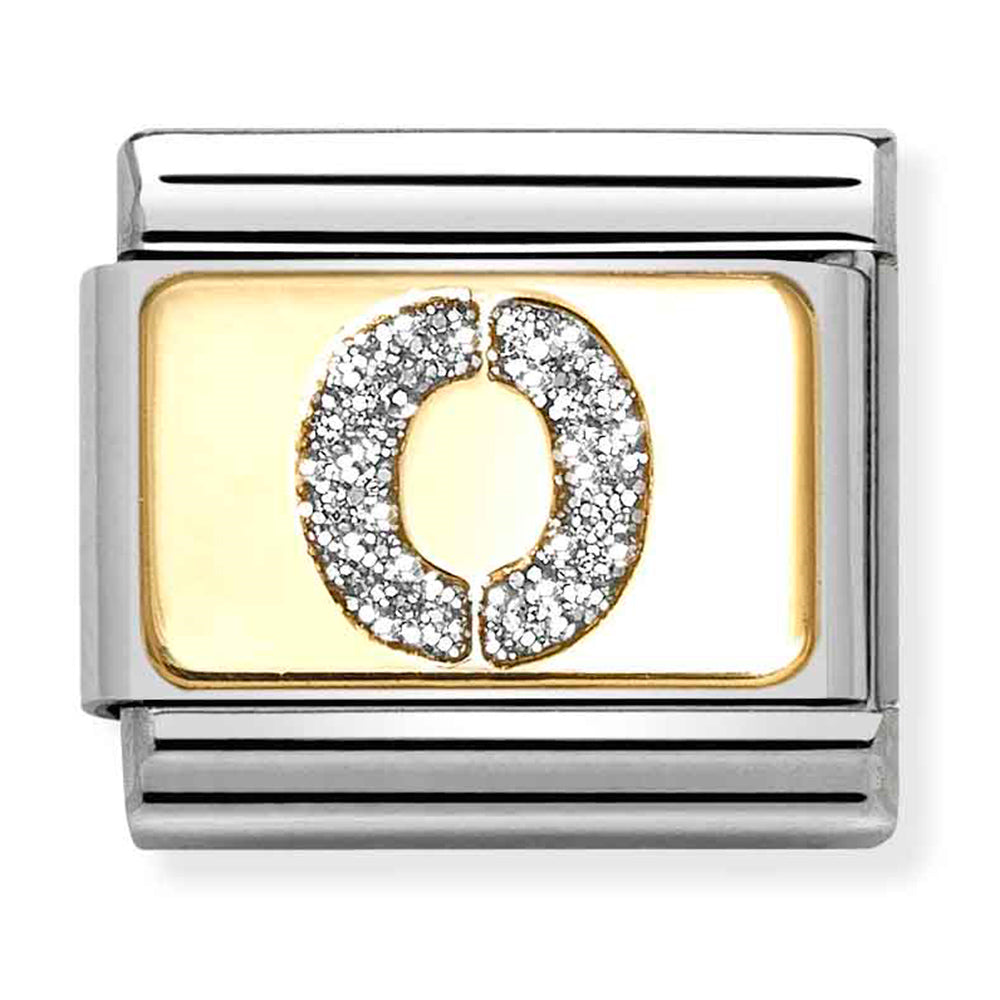 Nomination Silver Letter O 18K Composable Link
