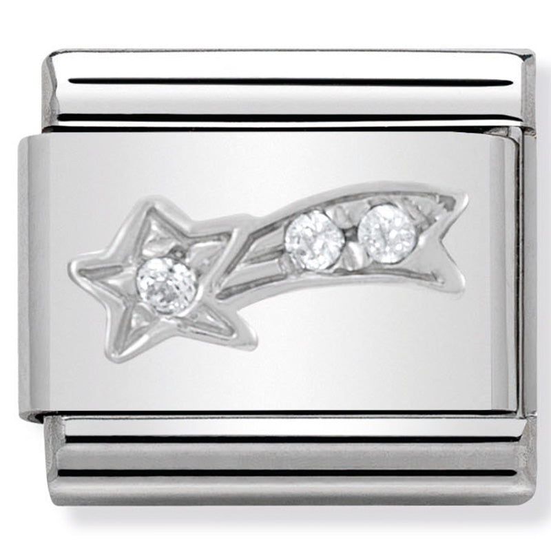 Nomination Comet White CZ 925 Silver Composable Link