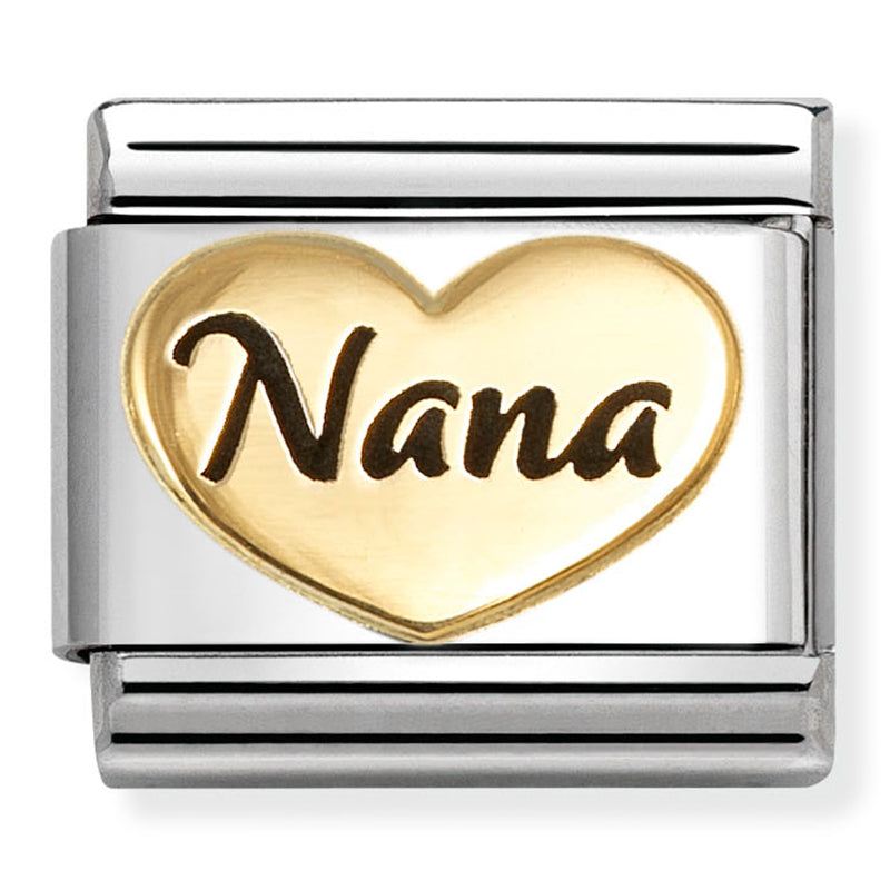 Nomination Nana Heart 18K Gold Composable Link