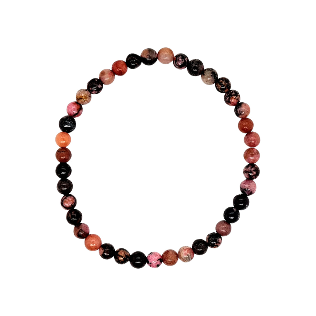 Luna 'Mab' 4mm Stretch Bracelet | Rhodalite Garnet | 17cm