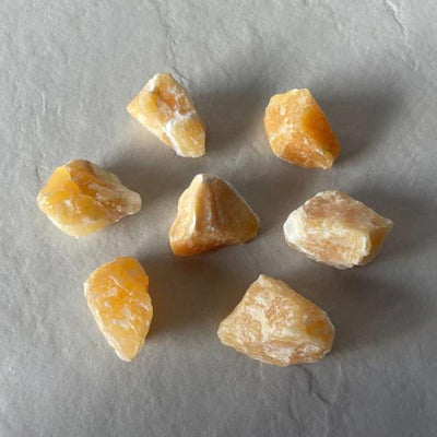 Opal & Sage - Orange Calcite (Uplift) Raw Boxed Crystal