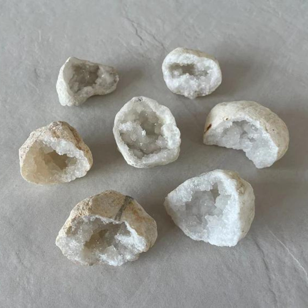 Opal & Sage - Quartz Geode (Harmony) Raw Boxed Crystal