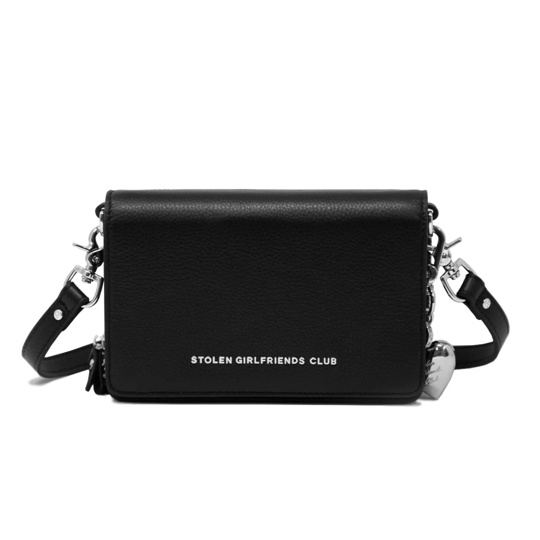 Stolen Girlfriend Club | Little Trouble Bag | Black and Silver