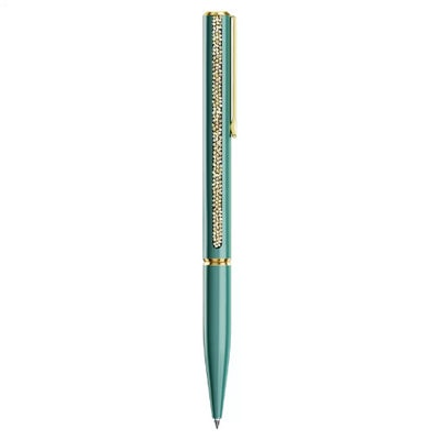 Swarovski | Shimmer Glide | Crystal | Ball Point | Green | Gold | Pen