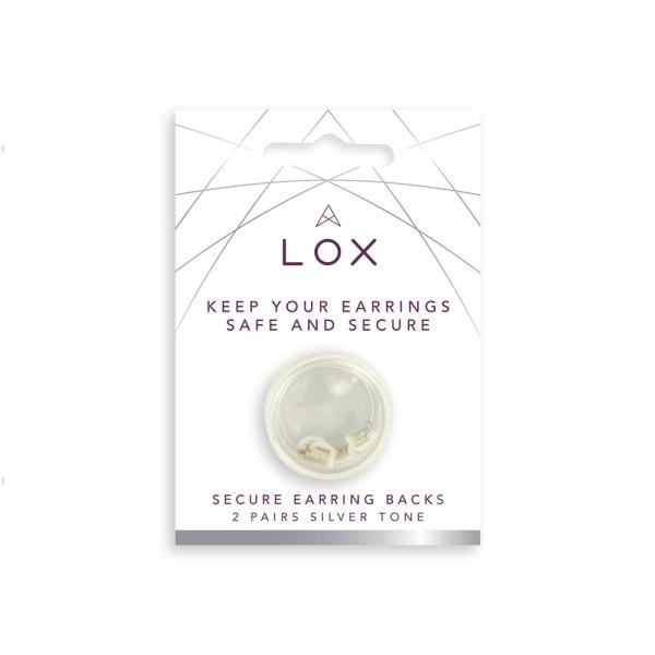 LOX Silver (2 Pair) Secure Earring Backs