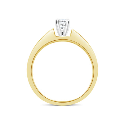 14ct Yellow Gold Diamond Engagement Ring