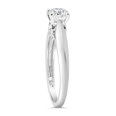 14ct White Gold Diamond Solitaire Ring TDW