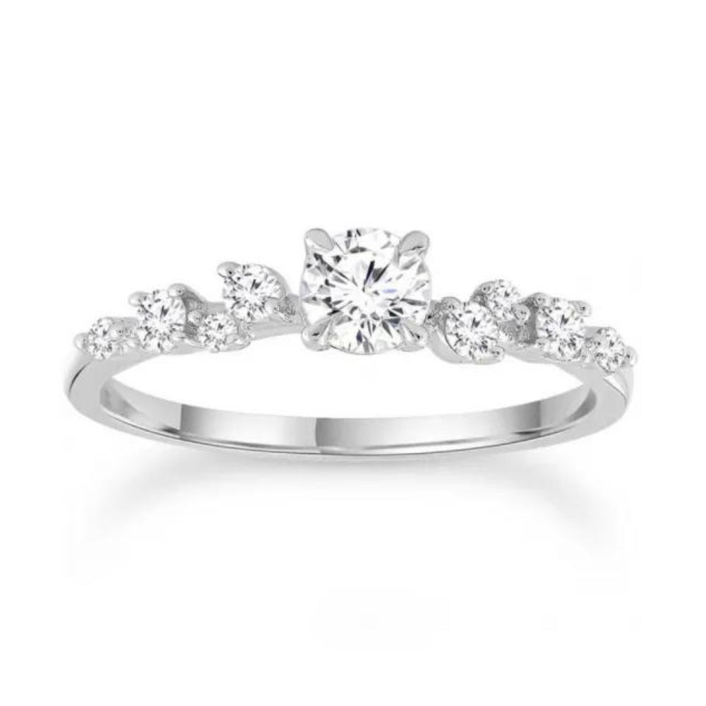 9k White Gold .50ct Diamond Engagement Ring