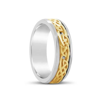 9ct White & Yellow Gold Celtic Class "Hope" Ring