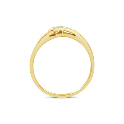 9ct Yellow Gold Diamond Channel Fitted Ring for #1386