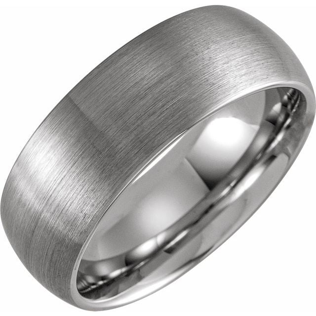 Tungsten Domed Ring (W)