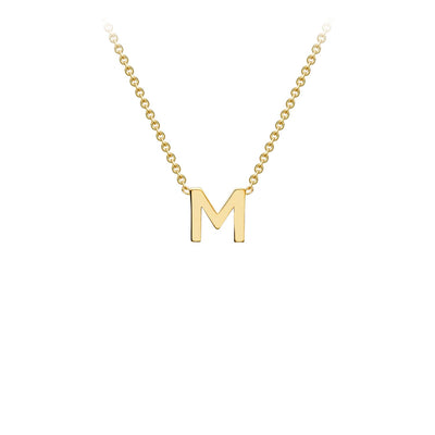 9k Yellow Gold Initial 'M' Necklace