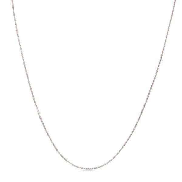 9ct NZ Made 45cm White Gold Cable Chain