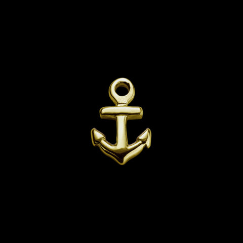 Stow 9ct Yellow Gold Anchor (Strength)