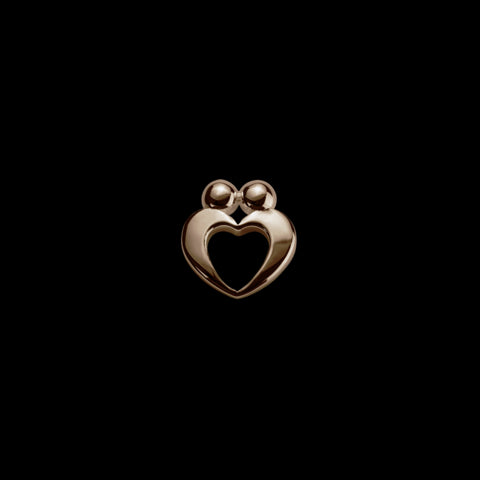 Stow 9ct Rose Gold True Love charm