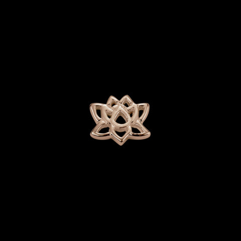 Stow 9ct Rose Gold Lotus Charm