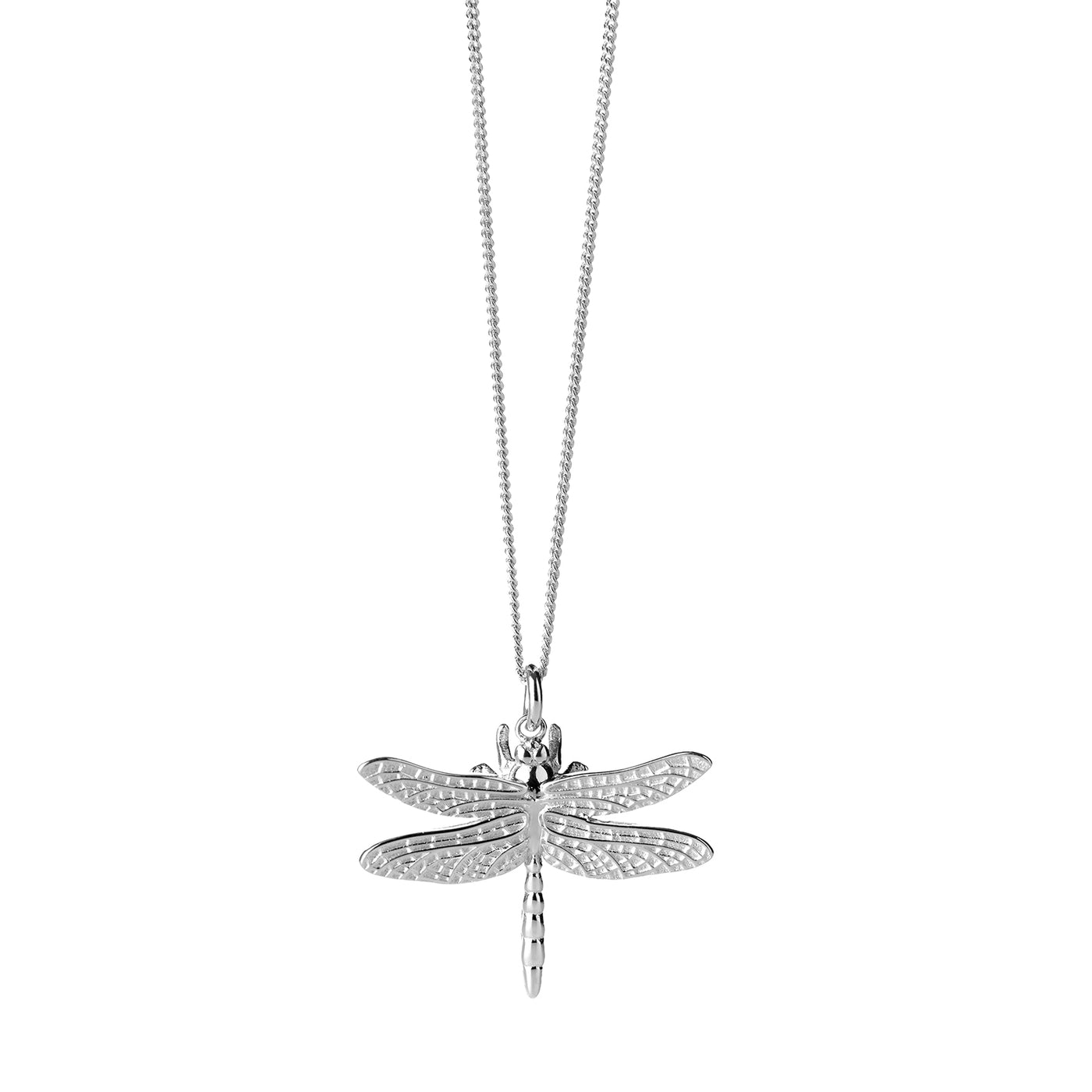 KW Silver Dragonfly Necklace