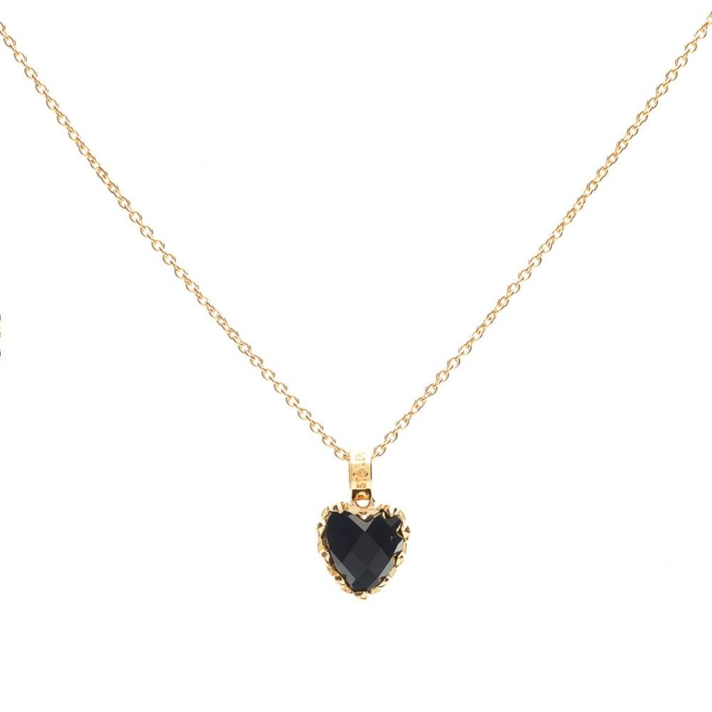 Stolen Girlfriends Club Love Claw Onyx Necklace - Gold Plated