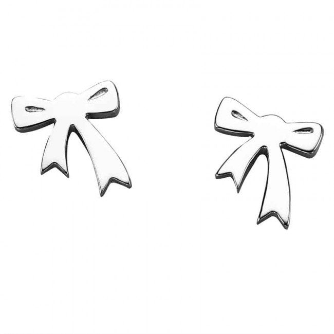 Karen Walker Sterling Silver Mini Bow Earrings