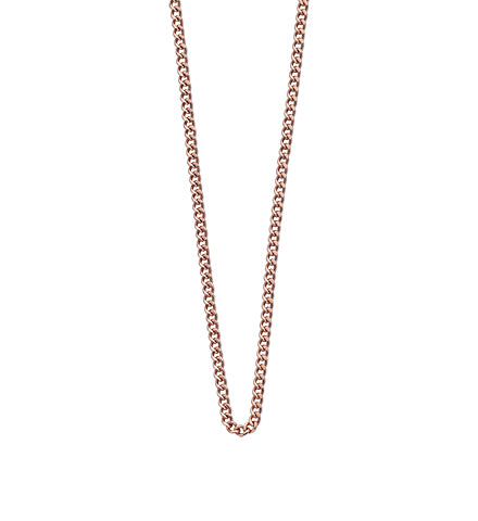 Kirstin Ash Bespoke Curb Chain (16-18") in Rose Gold Vermeil