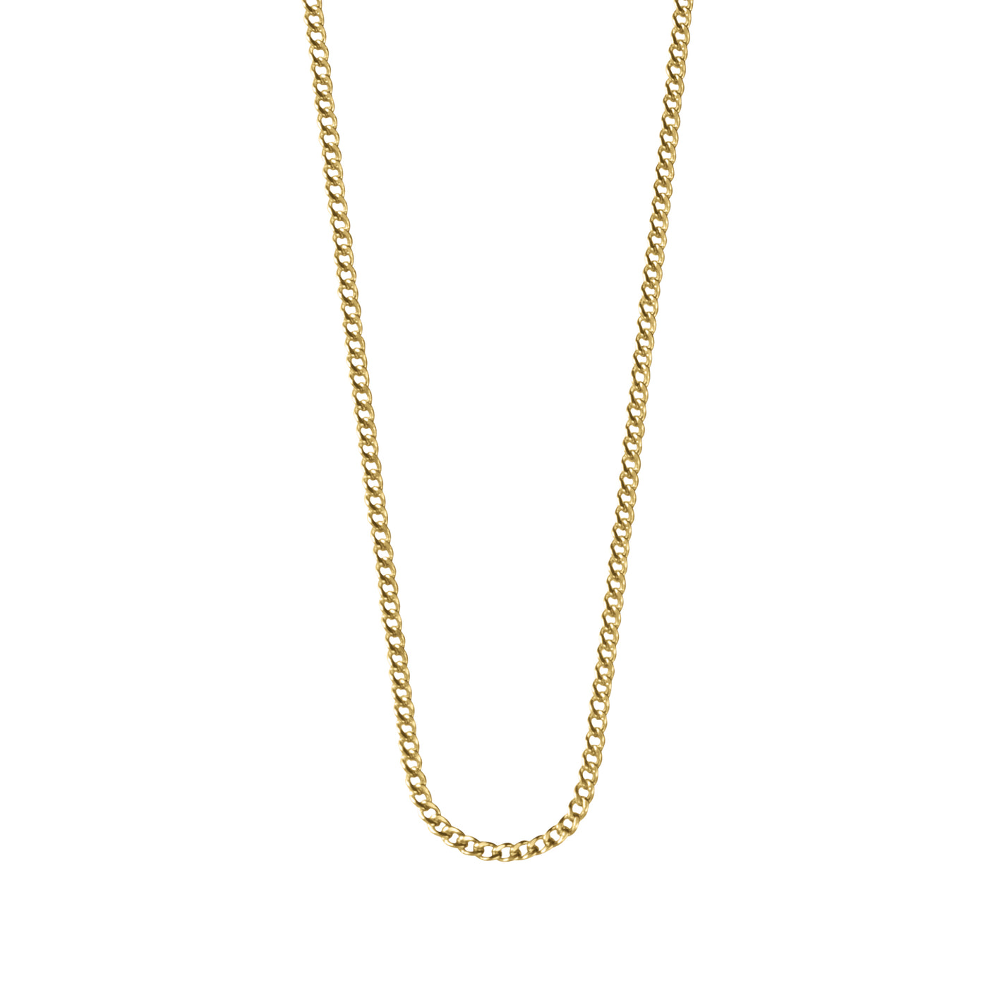 Kirstin Ash Bespoke Curb Chain (18-20") in Gold Vermeil