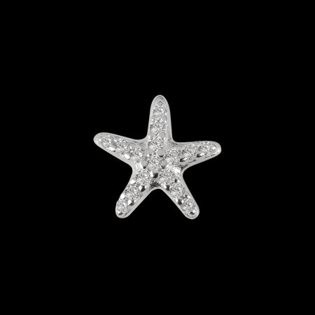 Stow Stg CZ Starfish - Treasured Charm