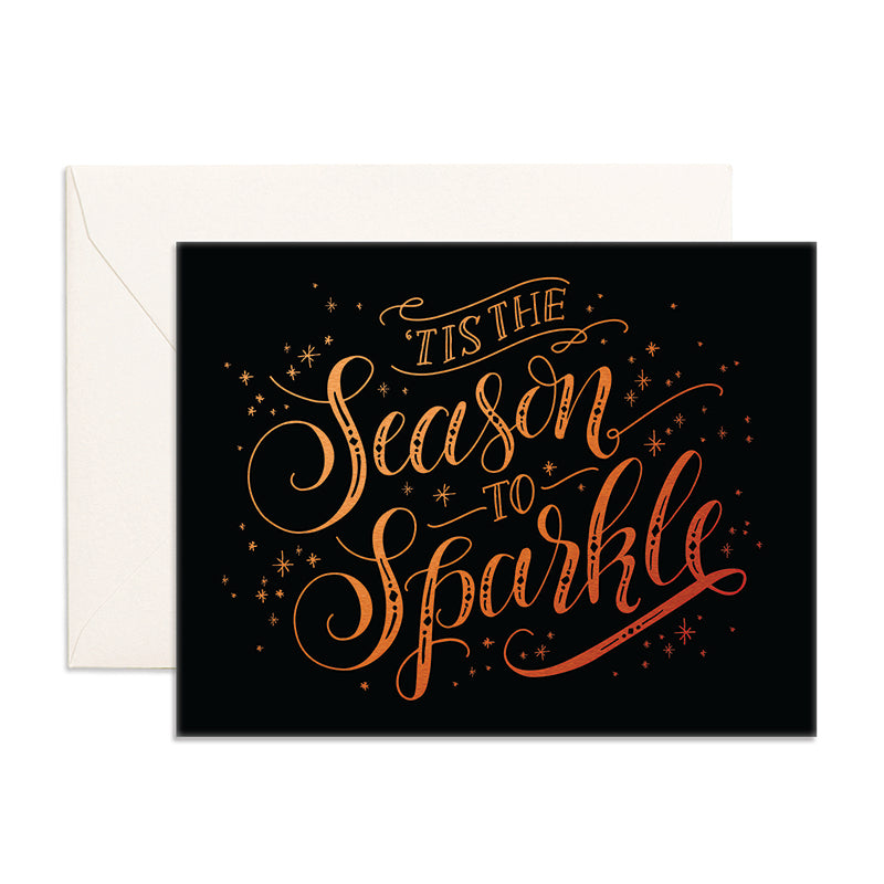 'Tis The Season to Sparkle' Greeting Card