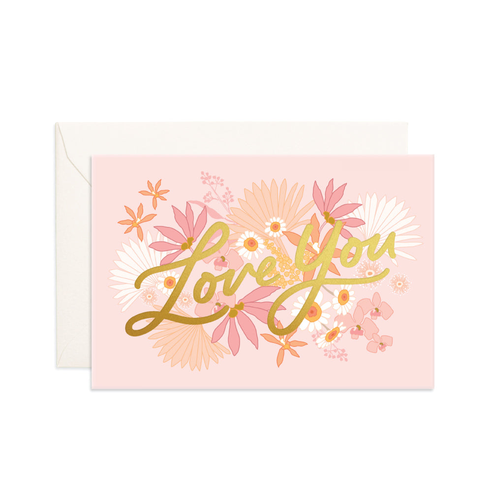 'Love You' Mini Greeting Card